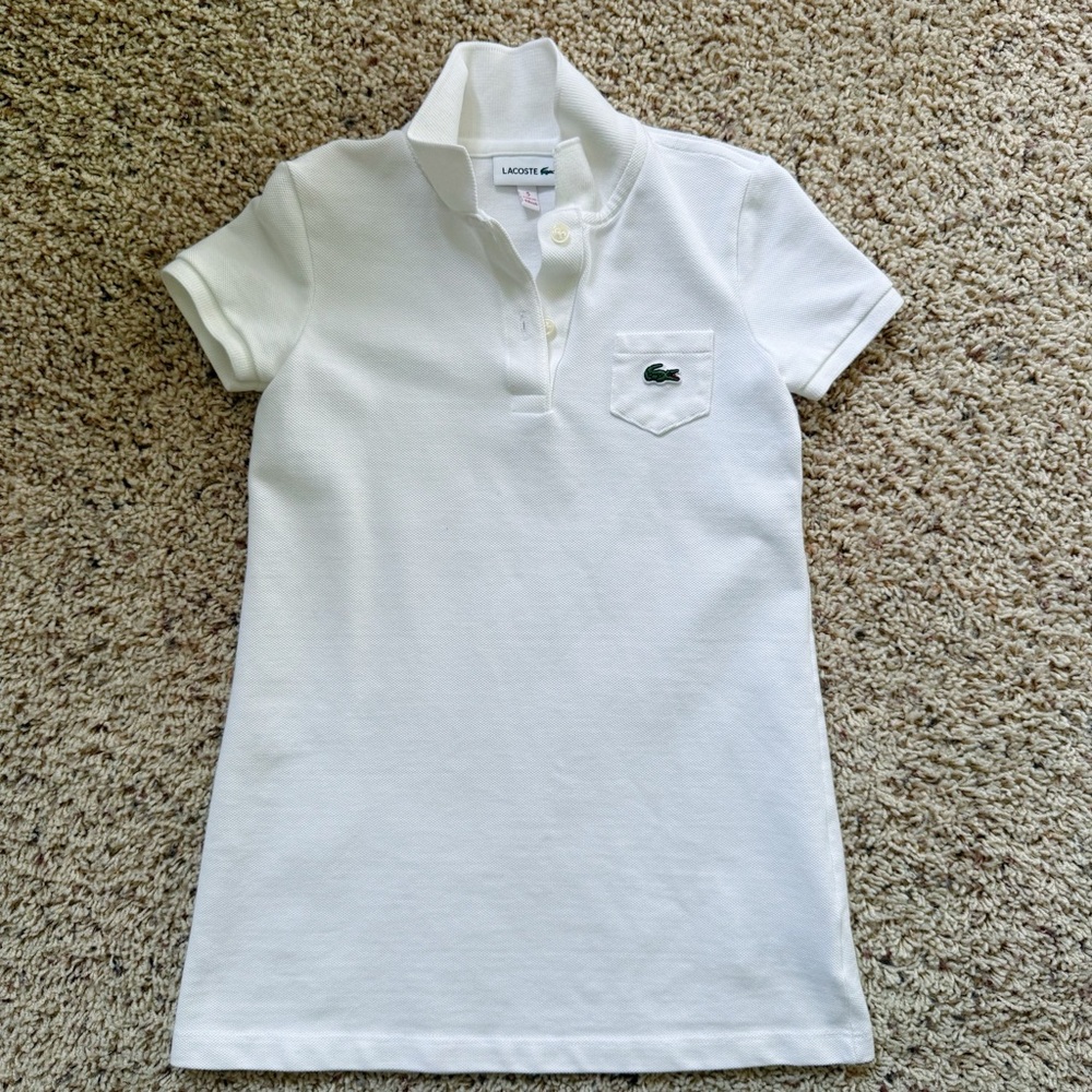 Lacoste White Polo Shirt Classic Piqué Timeless